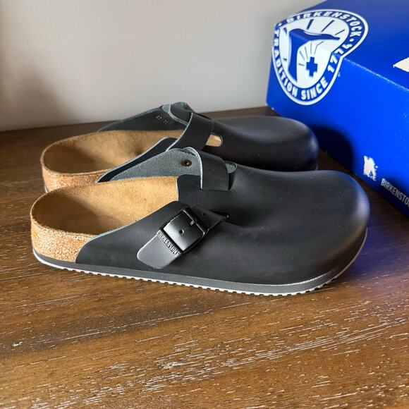 Birkenstock Black Leather Loafers - Picture 3 of 10